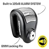 Kryptonite Alarm Disc, Heavy Duty Anti-Theft Motorcycle Lock with 120db Alarm, Weather-Resistant, Powersport Disc Break Lock