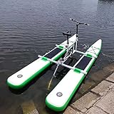 Water Bikes, Sea Pedal Bicycle Boat, Inflatable Kayak Bikeboat for Lake, Water Sports Touring Kayaks, Cardio Cycle Inflatable Kayak Camping