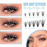 Lash Clusters 280pcs Large Tray 0.07mm 50P D Curl Mix 8-16mm Individual Lashes Soft&Fluffy Cluster Lashes Mink Individual Lashes Cluster Mixed Tray Lash Extension Clusters By GEMERRY