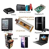 SJ@JX Arcade Game Controller USB Encoder 2 Player Gamepad Microswitch Button 8way Joystick for Nintendo Switch PC PS3 Retropie Raspberry Pi MAME