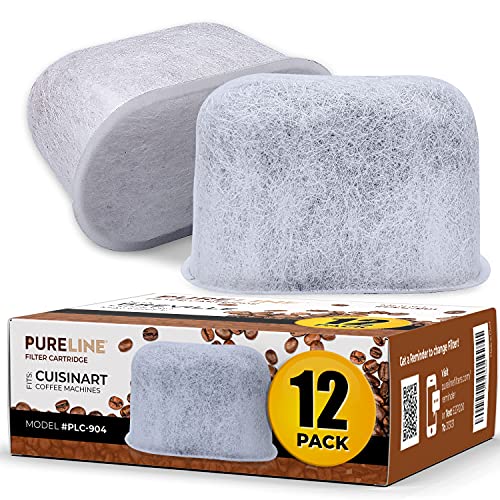 Cuisinart® Coffee Filter Replacement - 12 Pack Cuisinart® Coffee Maker Water Filter by Pureline - Charcoal Water Filter - for all Cuisinart Coffee Machines