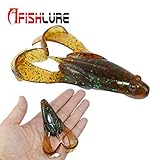 Fishing Lures - Afishlure Frogs Fishing Lure Set 90mm 15.5g Rubber Soft Bass Lures Fishing Tackle isca Frog isca Artificial Lure 2pcs/Bag - (Color: Yellow)