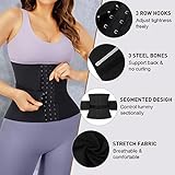 Lover-Beauty Waist Trainer for Women Corset Sweat Band Waist Trainer for Women Bustier Corsets Cincher Corset Tummy Shaper Black XXL