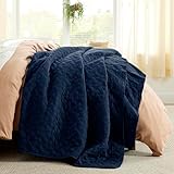 Bedsure Quilts California King Size - Lightweight Bedspreads Cal King Size with Basket Weave Pattern, Soft Quilt Bedding Set, Navy Comforter Set Coverlet for All Seasons with 2 Pillow Shams