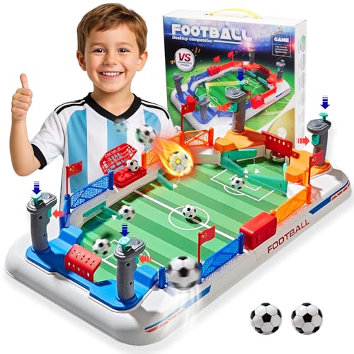 Mini Soccer Board Game for Kids: Foosball Table Toys for 3 4 5 6 7 8-12 Year Old Kids - Pinball Interactive Sports Game Age 3+ Indoor Home Party - Birthday Gift for Boys Girls