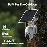 ELYSOO 4G LTE Cellular Security Cameras Outdoor, 2 Pack No WiFi Security Camera Solar Powered with 360° View, 2K Color Night Vision, Includes SIM Card(Support Verizon/AT&T/T-Mobile)