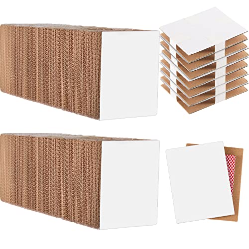 Lewtemi 200 Pieces Trading Card Shipping Protectors 4.5 x 3.5 Inches Trading Card Packaging Cardboard Mailing Protector Mail Shipping Stiffeners Folders, Cardboard Divider