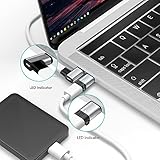 SHEEAST Magnetic USB C Adapter Straight Connector and Magnetic USB C Adapter Right Angle 24 Pin Adapter Male to Female 100W PD Fast Charge 20Gbs Data Transfer USB3.1