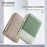 MR.GREEN Manicure Sets Pedicure Kits Stainless Steel Nail Clipper Personal Care Tools with PU Leather Case (Green)