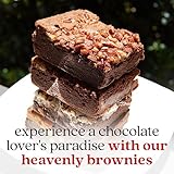 David's Cookies Assorted Brownies Gift Tin - 20 Slices of Individually Wrapped Gourmet Brownies - Delicious Variety of Flavors, Fresh Baked Snacks - Ideal Brownies Gift Basket For Special Occasions