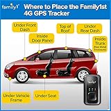 No Monthly Fee GPS Tracker - Family1st - 1 Year Subscription Included - Portable Discreet GPS Tracking Device, Compact GPS Tracker for Cars, Vehicles, Kids, Elderly, Teens