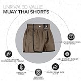 Anthem Athletics Resolute Muay Thai Shorts - Kickboxing Short Boxing Trunks for Men & Women - Army & Black - Large