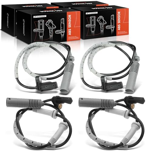 A-Premium ABS Wheel Speed Sensor Compatible with BMW Models - 323i 325i 2006, 328i 2007-2011, 128i 2008-2013 - Front and Rear Side, 4-PC Set, Replace# 34526785021, 3452687007