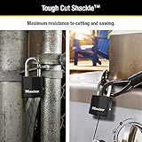 Master Lock Magnum Heavy Duty Outdoor Padlock with Key, Weather Resistant Body and Cut Resistant Shackle make Lock Perfect for Fences, Gates, Sheds, 2 Pack, M115XTLF