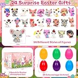 Cute Action Figures, Anime Figure 2025, 2025 Mini Shop Pet - Cute Pet Figures Novelty Toys for Kids, Easter Gifts and New Year, Toddler Toys for Kids, Toys for Ages 3-13, Easter Decorations, 24 Pcs