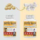 Doctor Taller Kids - Kids Multivitamins, Toddler Vitamins - Support Height Growth, Enhanced Immunity with Calcium, Multivitamins for Ages 2 to 9 - Grape Flavor - 90 Vegan Chewable Tablets | 3 Pack