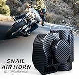 FARBIN Train Horns for Motorcycle Car Truck Air Horn with Horn Cover for Motorcycle 12V Car Horn 150DB Super Loud Horn for Motorbike Truck Boat Pickup (12V, Black Shell with Button)