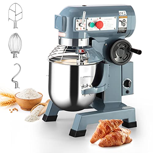 Commercial Food Mixer 30Qt with Timing Function, 1250W 3 Speeds Adjustable, Stainless Steel Bowl Stand Mixer With Safety Guard, Premium for Schools Bakeries Restaurants Pizzerias