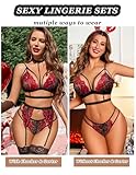 Avidlove Lingerie Set For Women 2 Pieces Lace Bra and Panty Set Sexy Lace Underwear