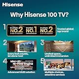 Hisense 100-Inch Class U7 Series ULED 4K UHD Google Smart TV (100U76N, 2024 Model) - QLED, Native 144Hz, Dolby Vision, Full Array Local Dimming, Game Mode Pro, Alexa Compatibility