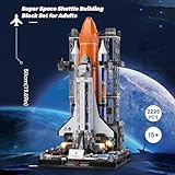 Super Space Shuttle Building Blocks Set 2226 Pieces, Extra Large Size 19.6“ Height Spaceplane, Expedition Collectible Shuttlecraft, Space Launch System Toy Ideal Present for 8+ Boys Girls & Adults