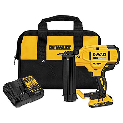 DEWALT 20V MAX* Cordless Brad Nailer Kit, 18GA (DCN680D1)