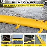 Flood Barrier, Flood Bags, Sandbag Alternative, Water Barrier for Flooding with Great Waterproof Effect, Reusable PVC Water Diversion Tubes, Lightweight Flood Barriers for Home, Door, Garage(24FT*6in)