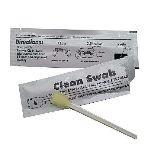 5" Rectangular Foam Tipped Self-saturating Cleaning Swabs, New Alcohol Pad, Repair Kit for Removing Excess Dust / Engine Oil / Ink, box of 50 pcs