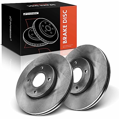A-Premium 10.94 inch (278mm) Front Vented Disc Brake Rotors Compatible with Select Ford Models 2006 2007, 2-PC Set