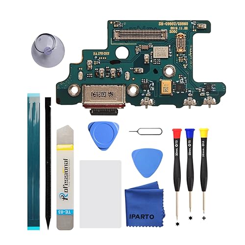 iParto Charging Port Replacement Kit for Samsung Galaxy S20+ 5G SM-G986U SM-G986U1 USB Flex Dock Connector Charging Flex Replacement with Tools