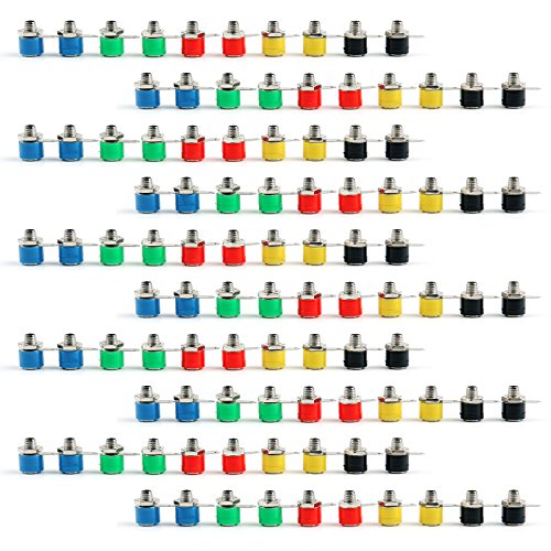 Areyourshop 100 Pcs 4mm Banana Socket Jack for Banana Plug Connector