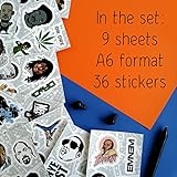 BulbaCraft Rapper Stickers, Rap Stickers Rap Toys, Rap Accessories - Hip Hop Stickers, 90s Hip Hop, 2000s Hip Hop - Music Stickers for Water Bottle - Singer Stickers, Celebrity Stickers