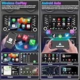 Radio for Audi A3: 2+32G Double Din Car Stereo with Bluetooth AM FM Apple Carplay for Audi S3 RS3 2003-2012, 7" Aftermarket Touch Screen Android System Head Unit Car Play with Backup Camera FMAM GPS