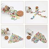 KBFUSHI Capsule Letters Message in a Bottle - Cute Things Gifts for Boyfriend/Girlfriend - Love Letter for Anniversary, Birthday,Valentines Day, Mother's Day Gift (Mixed Color 100pcs)