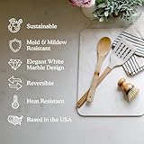 Drying Stone for Kitchen Counter - Anti-Slip Diatomaceous Earth Dish Drying Mat | Absorbent Stone Mat for Kitchen Countertop | Dish Drying Stone for Sink Area | Stylish & Functional Kitchen Stone Mat