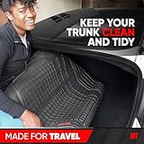 Motor Trend Premium FlexTough All-Protection Cargo Mat Liner – w/Traction Grips & Fresh Design, Heavy Duty Trimmable Trunk Liner for Car Truck SUV, Black (OF-985-BK)