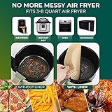 Air Fryer Disposable Paper Liner- 100PCs Non-stick Disposable Cooking, Roasting, Baking Parchment Paper Sheets, 6.3 in Round Air Fryer Liner, Oil-Proof, Water-Proof & Food Grade Material Oven Liner