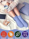 JaGely 60 Pairs Women's Crew Socks Bulk Homeless Operation Christmas Solid Color Cotton Colorful Athletic Stretch Slouch Sock