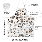 JNIAP Coffee Barista Apron Coffee Shop Apron It's A Good Day To Get A Coffee Gifts Coffee Apron For Women Men (Get A Coffee ap)