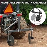 YITAMOTOR 48.7" Adjustable Disc Bedder, Heavy Duty Garden Disc Plow Compatible for Category 1, 3 Point Quick Hitch for Tractor