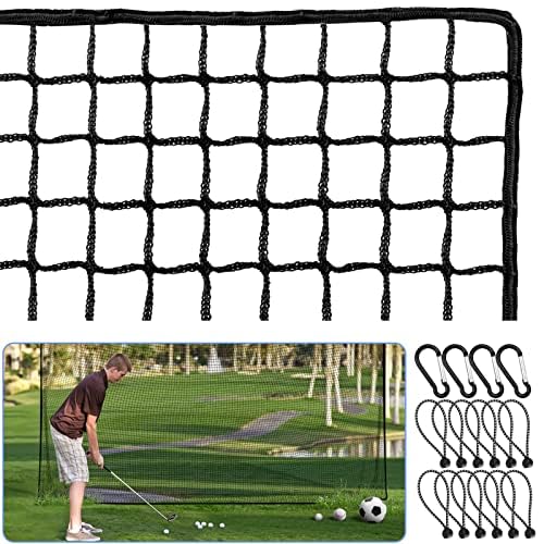 Amazgolf Golf Net,10Ft,15Ft,20Ft,25Ft Golf Practice Net,Sports Practice Barrier Net, Heavy Duty Ball Netting Golf Hitting Net, DIY Ball Net,Baseball Net Hockey Net and Chipping Net (10 * 40ft)
