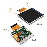 Game Boy Color 2.45 Inch IPS Backlight LCD Screen Replacement Kit [DROP-IN, NO SOLDER] for Gameboy Color GBC (White)