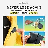 Pebblebee Universal Rechargeable Item Trackers (Clip, Card, & Tag) | 8-18 Month Battery Life | Compatible with iOS & Android Find My Apps | LED & Sound Alerts, Compact, Slim, & Versatile Tracking