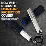 Carvanchy Grip Strength Trainer Set, 50-300LB(6 Pack), Wrist Forearm Strengthener, Metal No Slip, Hand Grip Gripper Strengthener for Strength Training and Exercise, Hand Workout Squeezer Grip Strength