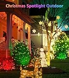 SUNVIE 120V RGB Color Changing Landscape Spotlights 12W LED Outdoor Spot Lights for Yard with Remote Control Waterproof Colored Spotlights with Plug for Outside House Garden Tree Decoration, 6 Pack