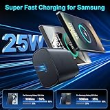 Super Fast Charger Type C, 25W USB C Wall Charger Fast Charging for Samsung Galaxy S25 Ultra/S25/S25+/S24+/S24 Ultra/S24/S24+/S23 Ultra/S22 Ultra/S21 Ultra with 10FT Long Type C Charger Cable 2Pack