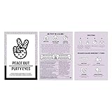 PEACE OUT Skincare Puffy Eyes, Biocellulose Under-Eye Mask, Minimize Puffiness & Tired Eyes with Caffeine and Niacinamide, Under Eye Patches for Dark Circles, 6 pairs