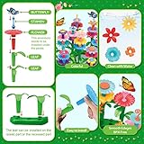 YEEBAY Flower Garden Building Toys for Girls Age 3, 4, 5, 6, 7 Year Old - STEM Gardening Toys for Kids - Stacking Game for Toddlers Play Set - Educational Activity for Preschool (148 PCS)