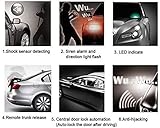 BANVIE Car Alarm System, Security Antitheft Alarm Systems with Keyless Entry, with Microwave Sensor & Shock Sensor