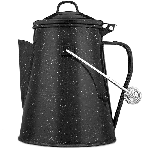 COLETTI Classic Camping Kettle - Tea and Camp Kettle, NO Aluminum or Plastic, Ideal for Boiling Water (Black)